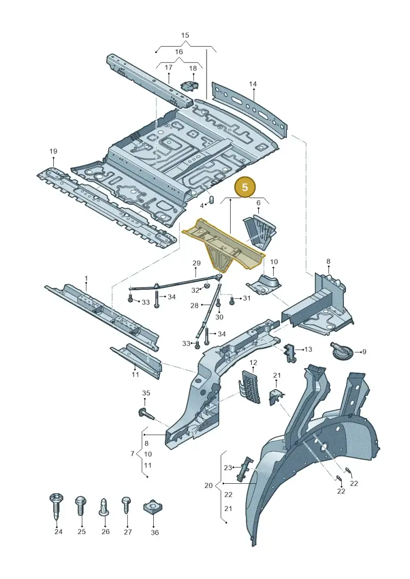 4M0803531C — Audi RS Q8 Quattro (2019-) diagram 595803000, position 5