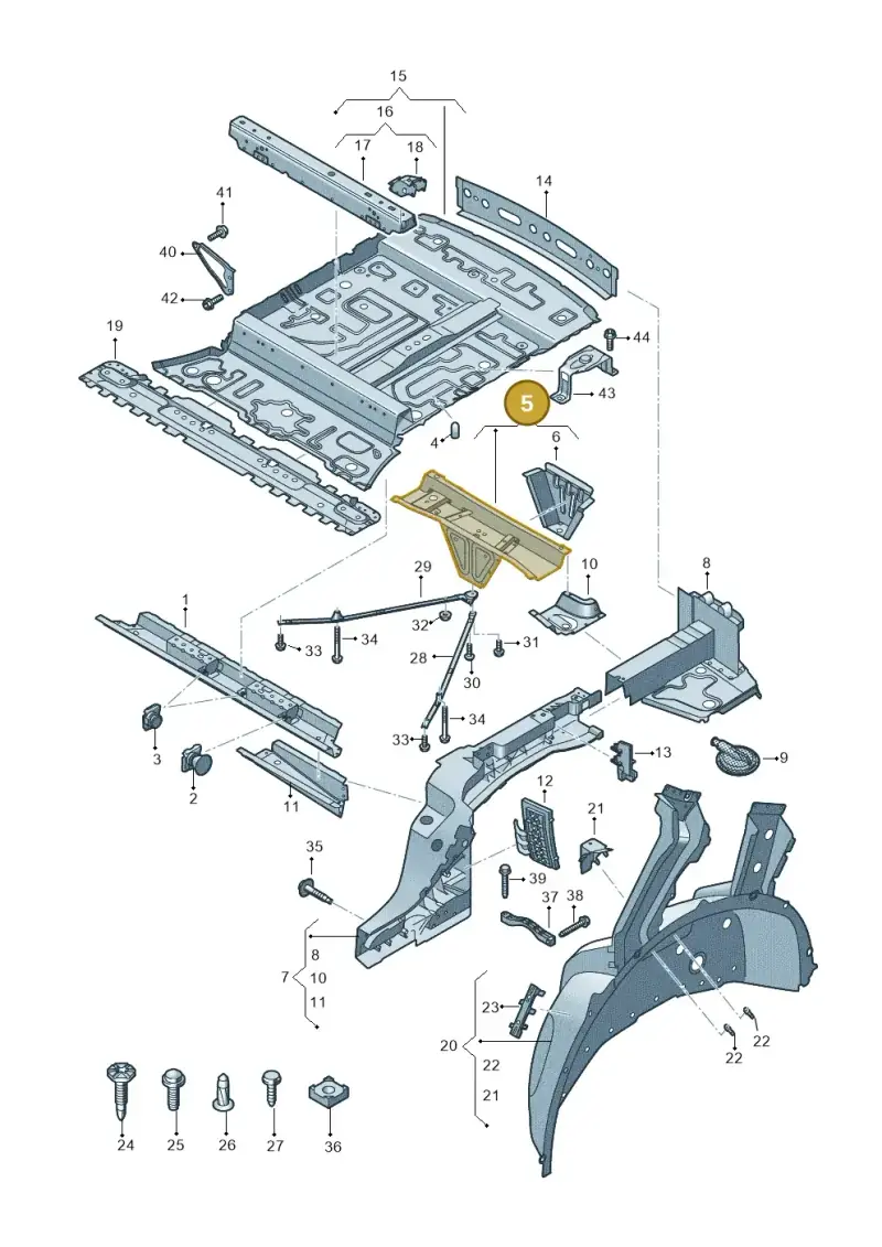 4M0803531D — Audi Q8 Quattro 3,0 (2018-) diagram 429803000, position 5