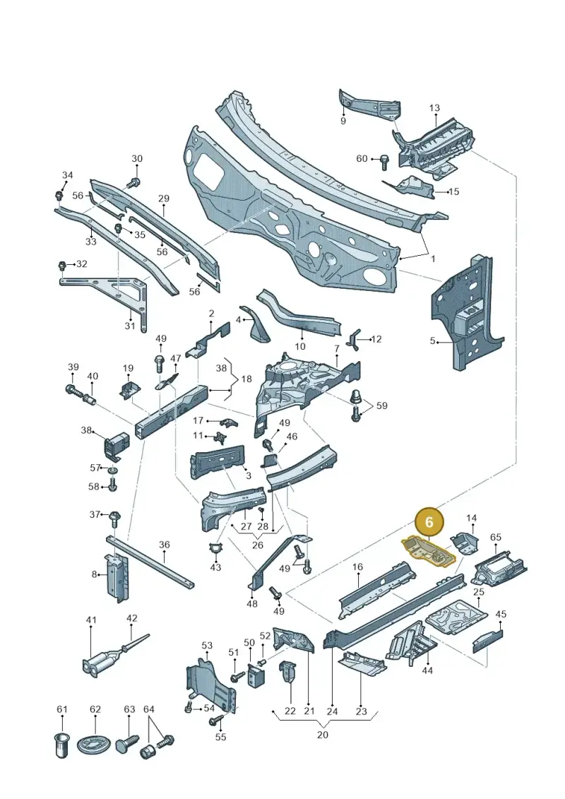 4M0803689C — Audi Q7 (2015-2025) diagram 859805000, position 6