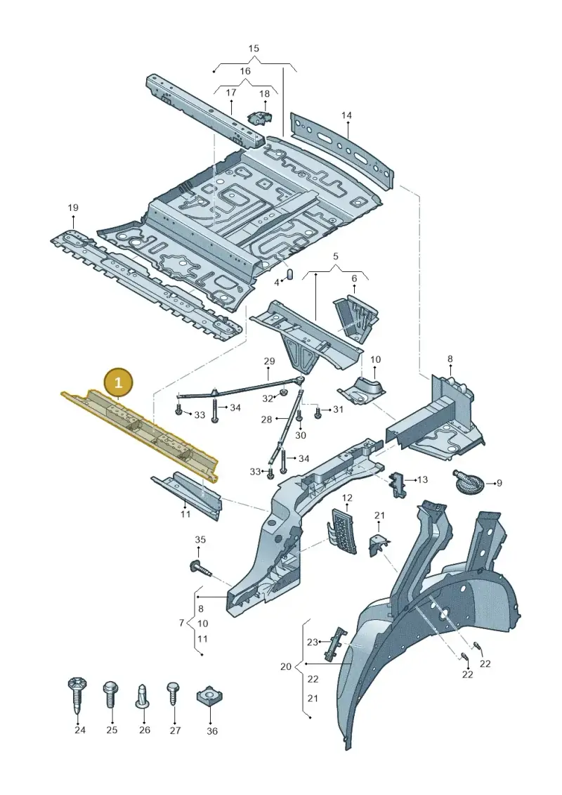 4M0804470D — Audi RS Q8 (2019-2025) diagram 595803000, position 1