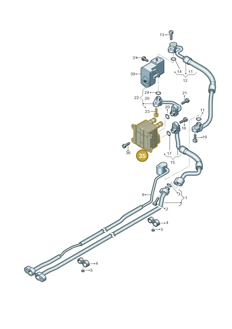 4M0816115A — Audi A8L (2017-2022) diagram 838260750, position 35