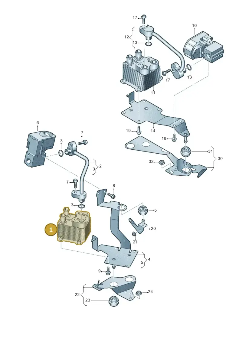 4M0816115A — Audi Q7 qu. 3.0 TDI (2015-2019) diagram 859260500, position 1