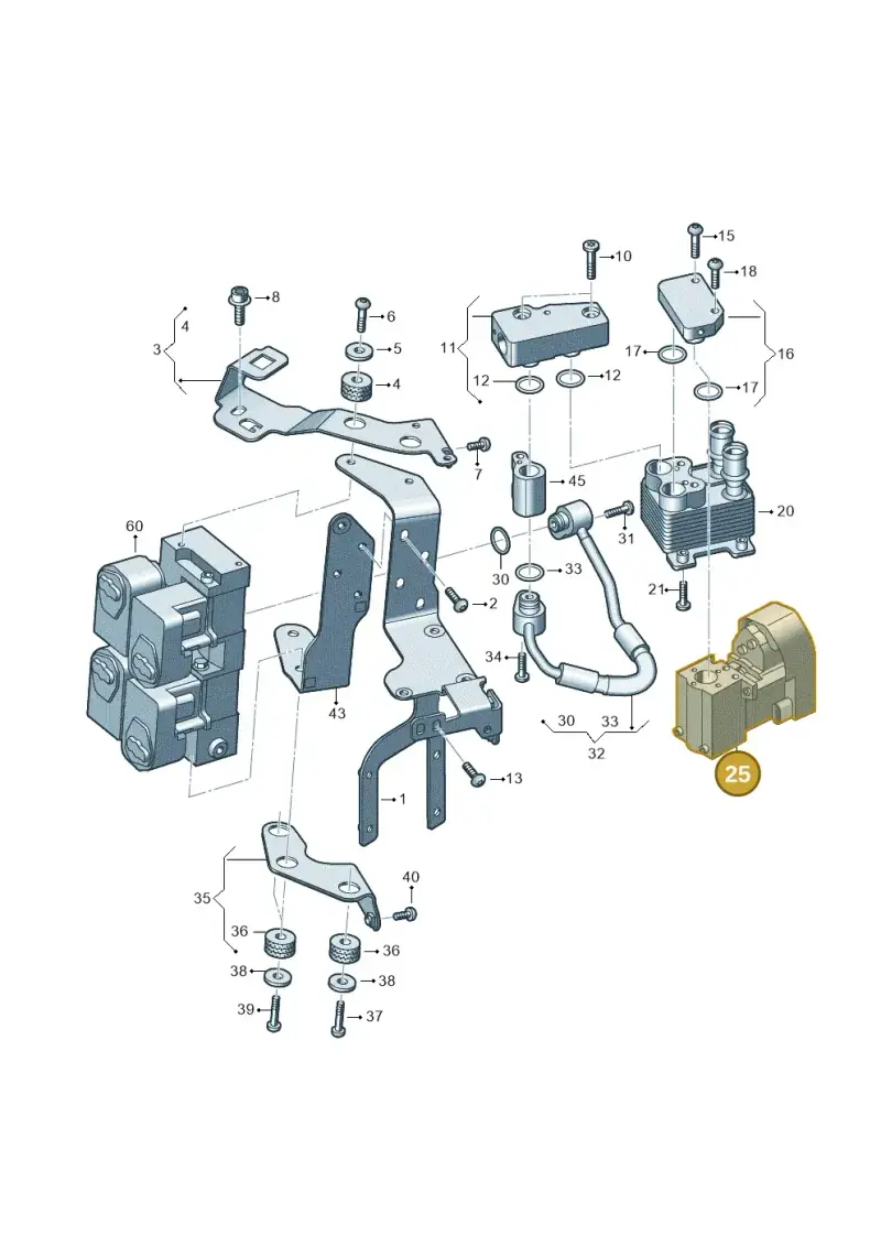 4M0816682E — Audi A6 2.0 (2018-) diagram 435260750, position 25