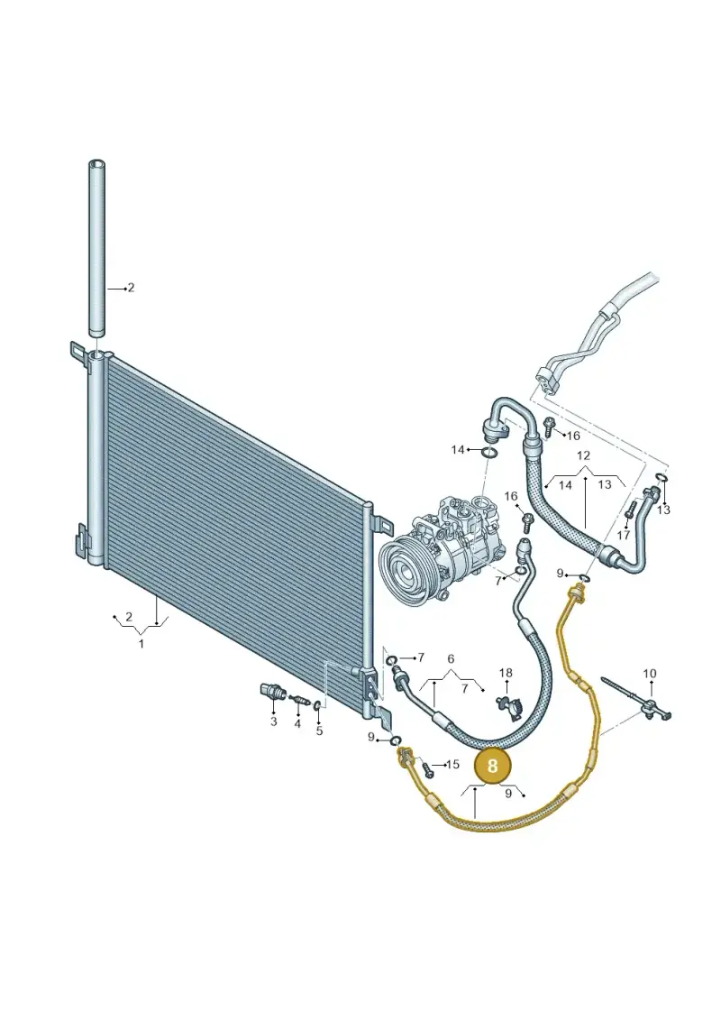 4M0816741DA — Audi RS Q8 Quattro (2019-) diagram 595260400, position 8