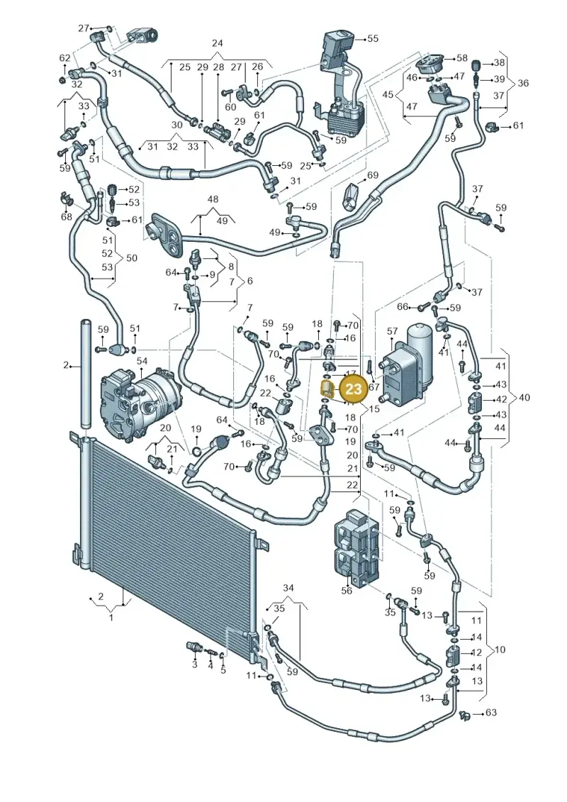 4M0816806 — Audi Q7 qu. 3.0 TDI (2015-2019) diagram 859260450, position 23