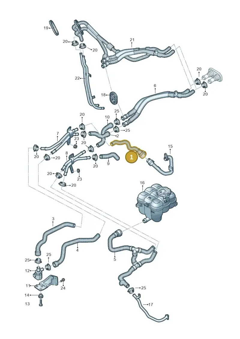 4M0819332D — Audi Q8 Quattro 3,0 (2018-) diagram 859819450, position 1
