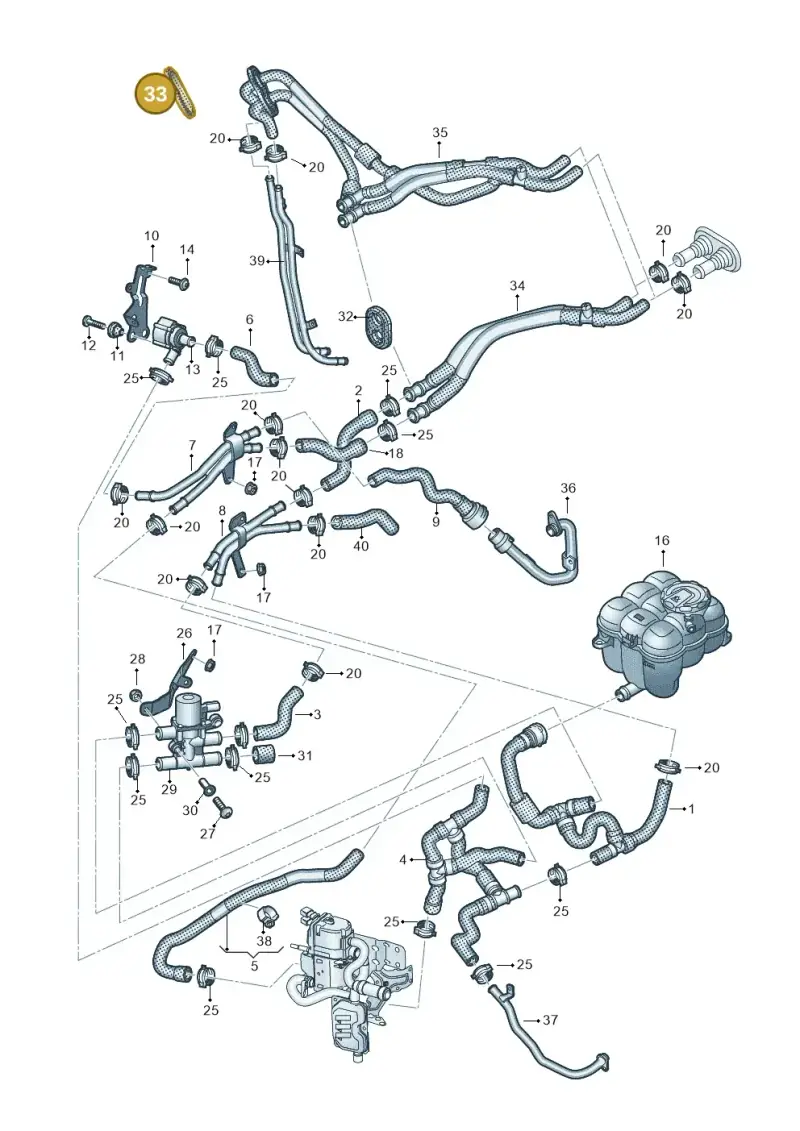 4M0819345B — Audi Q8 Quattro 3,0 (2018-) diagram 859265050, position 33