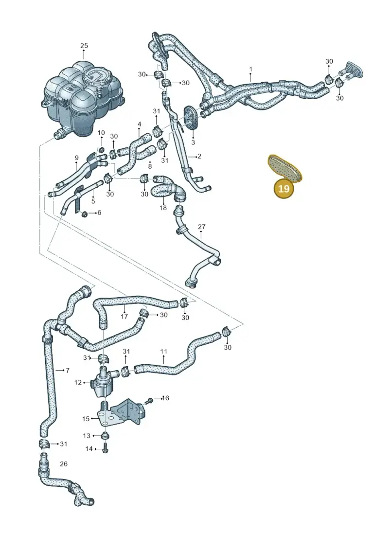 4M0819345B — Audi RS Q8 Quattro (2019-) diagram 595121010, position 19