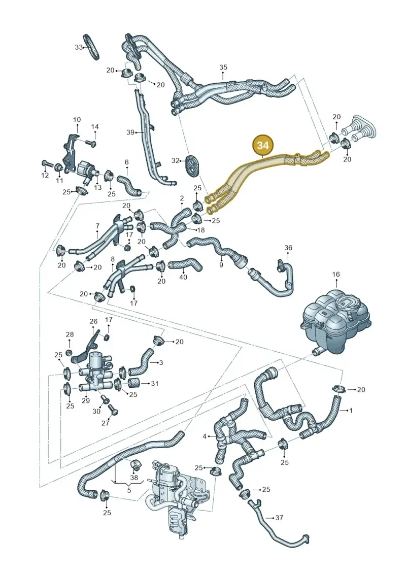 4M0819350F — Audi Q8 Quattro 3,0 (2018-) diagram 859265050, position 34