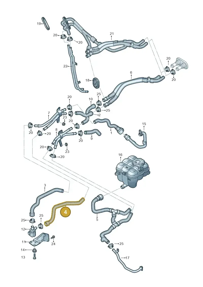 4M0819372DD — Audi Q8 Quattro 3,0 (2018-) diagram 859819450, position 4