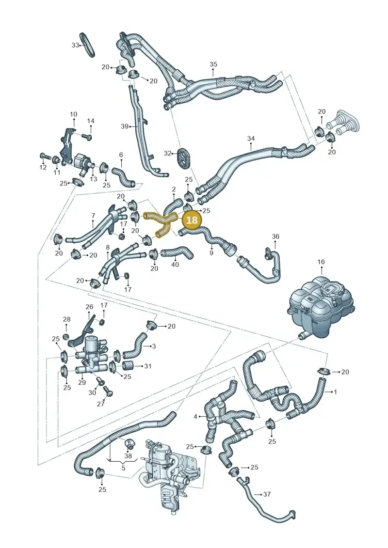 4M0819373AH — Audi Q8 Quattro 3,0 (2018-) diagram 859265050, position 18