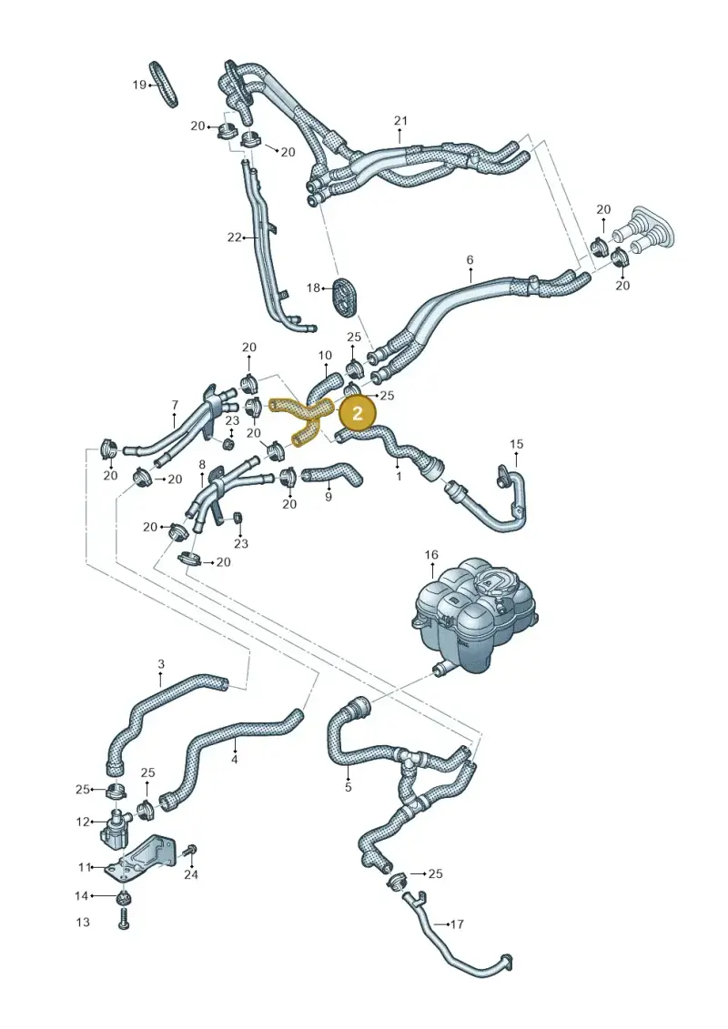 4M0819373AH — Audi Q8 Quattro 3,0 (2018-) diagram 859819450, position 2