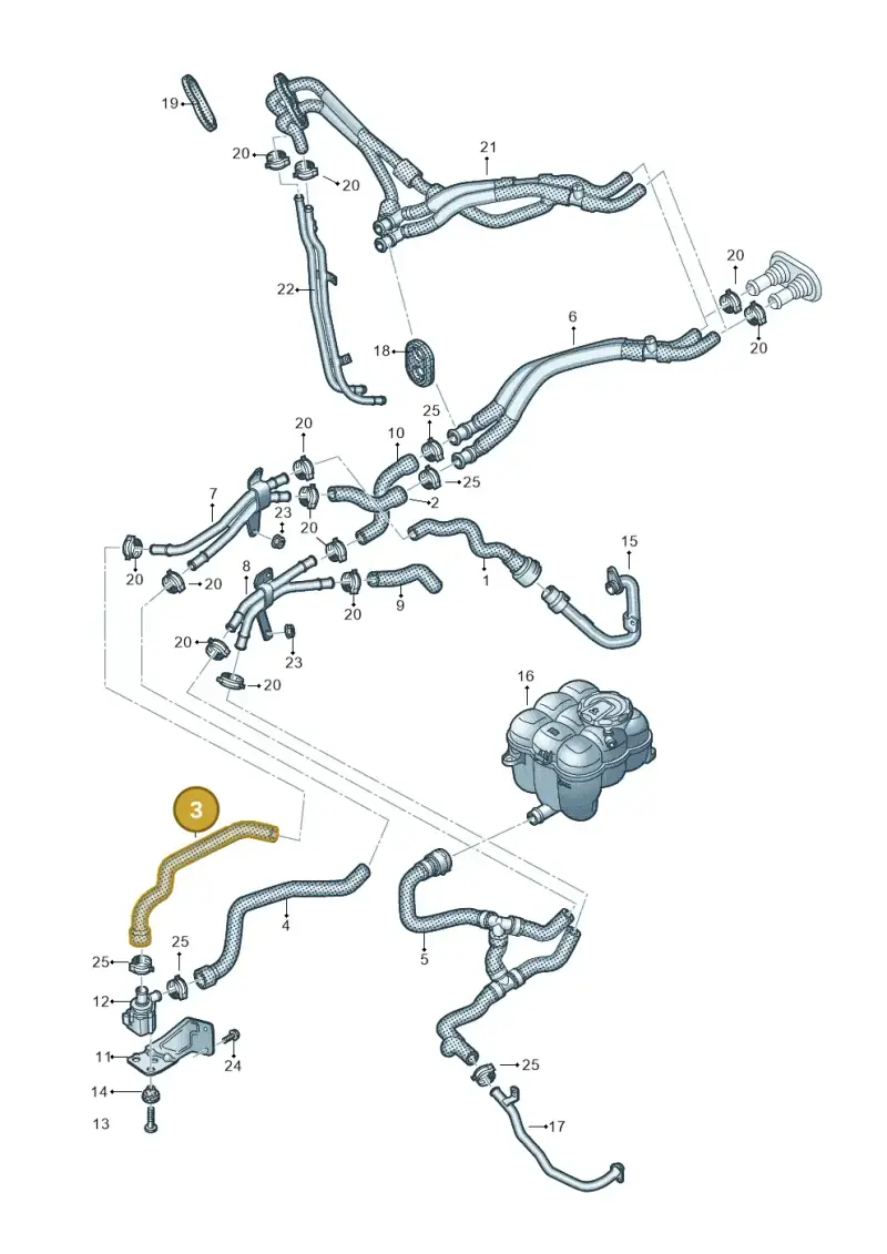 4M0819375F — Audi Q8 Quattro 3,0 (2018-) diagram 859819450, position 3