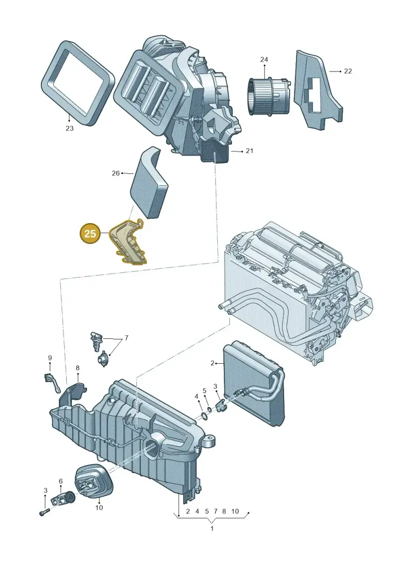 4M0819422 — Audi E-tron (2020-2023) diagram 435820250, position 25