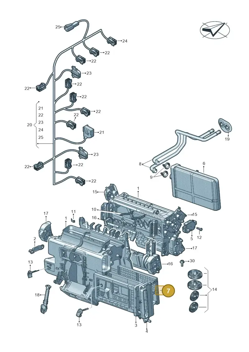 4M0819593 — Audi RS6 Avant (2019-) diagram 435820021, position 7