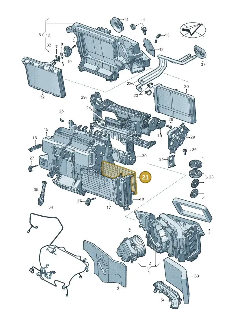 4M0819593 — Audi A5 Limo 2.0 (2024-) diagram 859820210, position 21
