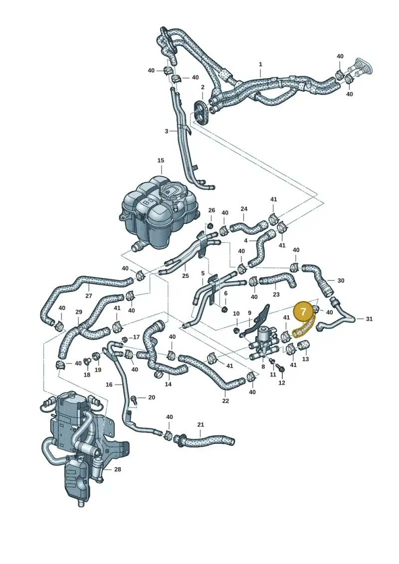 4M0819674J — Audi Q8 Quattro 3,0 (2018-) diagram 429121043, position 7