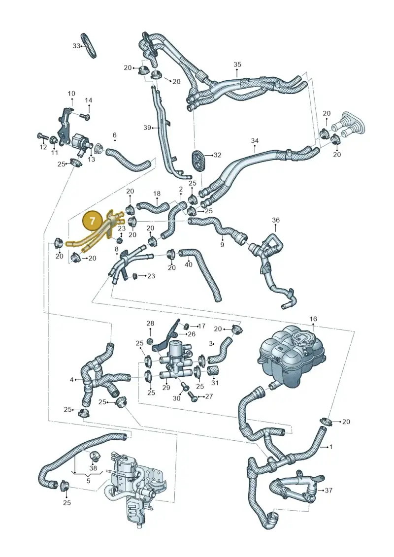 4M0819857A — Audi Q8 Quattro 3,0 (2018-) diagram 859265040, position 7