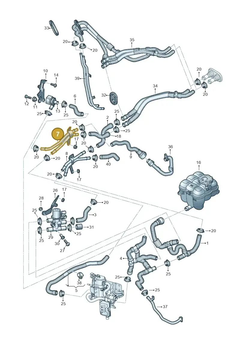 4M0819857A — Audi Q8 Quattro 3,0 (2018-) diagram 859265050, position 7
