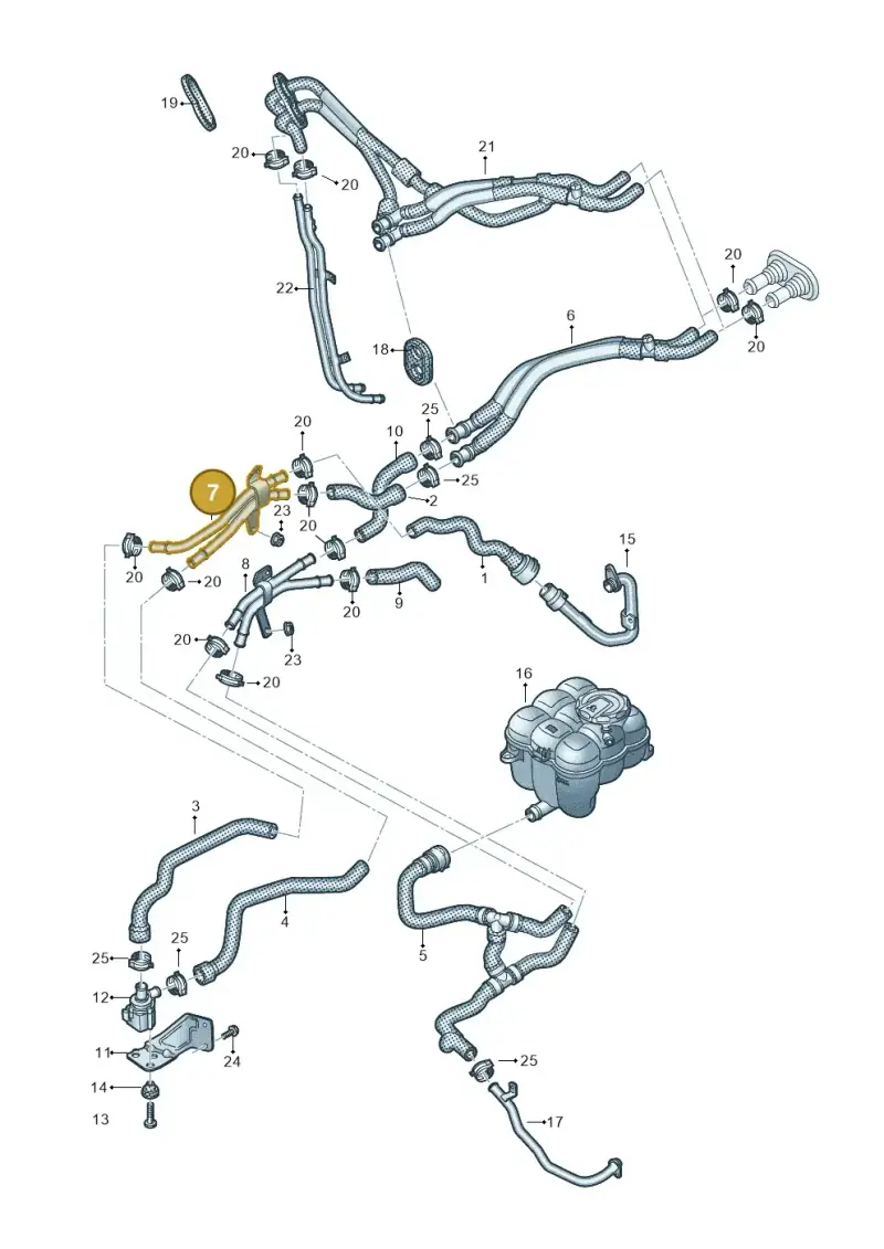 4M0819857A — Audi Q8 Quattro 3,0 (2018-) diagram 859819450, position 7