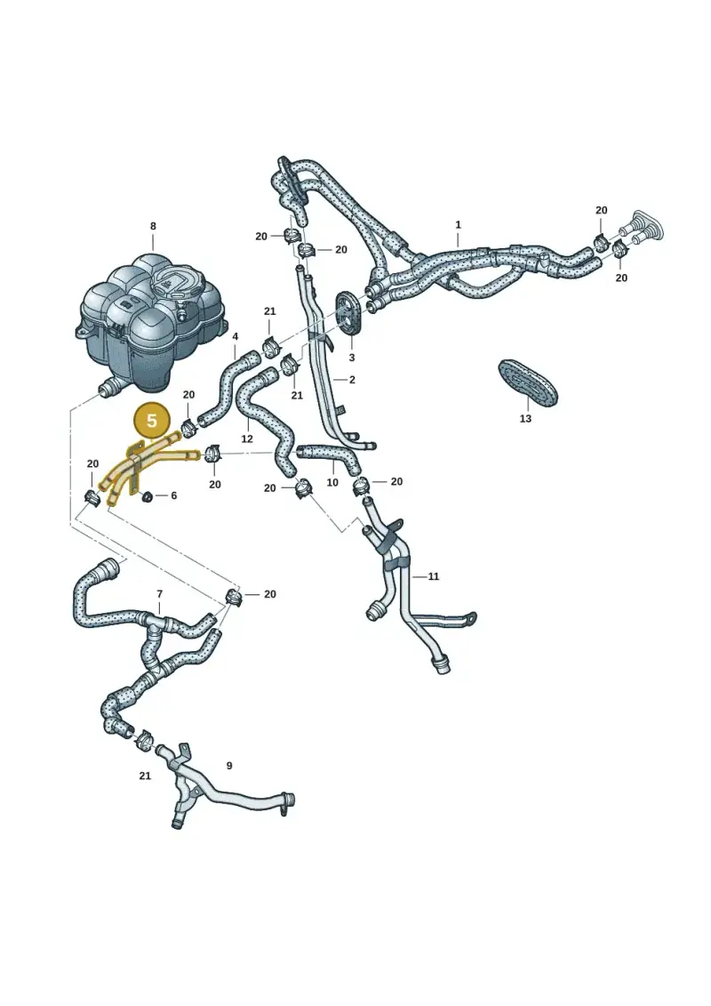 4M0819927C — Audi Q8 Quattro 3,0 (2018-) diagram 429121023, position 5