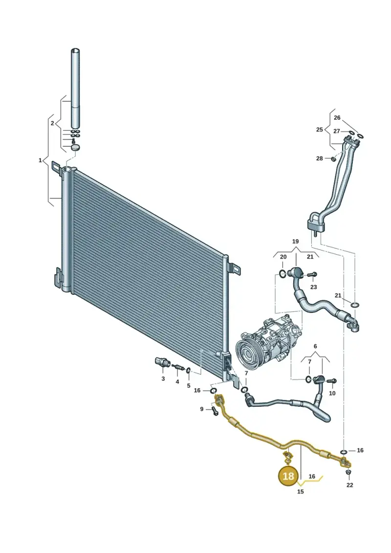 4M0820055 — Audi A6 2.0 (2018-) diagram 435260042, position 18