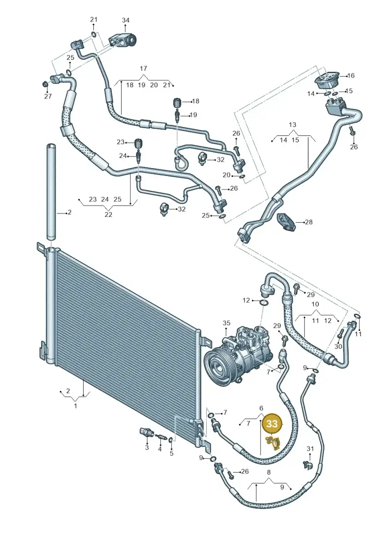 4M0820055 — Audi Q7 qu. 3.0 TDI (2015-2019) diagram 859260400, position 33