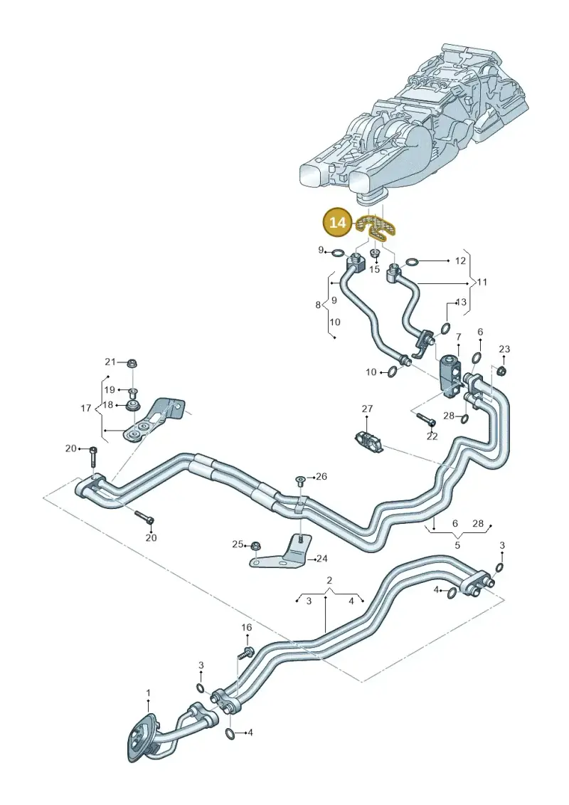 4M0820251B — Audi RS Q8 Quattro (2019-) diagram 859260900, position 14