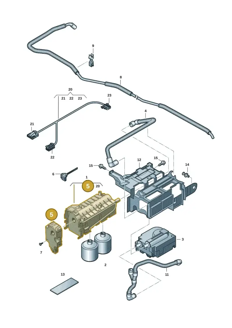 4M0820511A — Audi RS Q8 Quattro (2019-) diagram 429819015, position 5