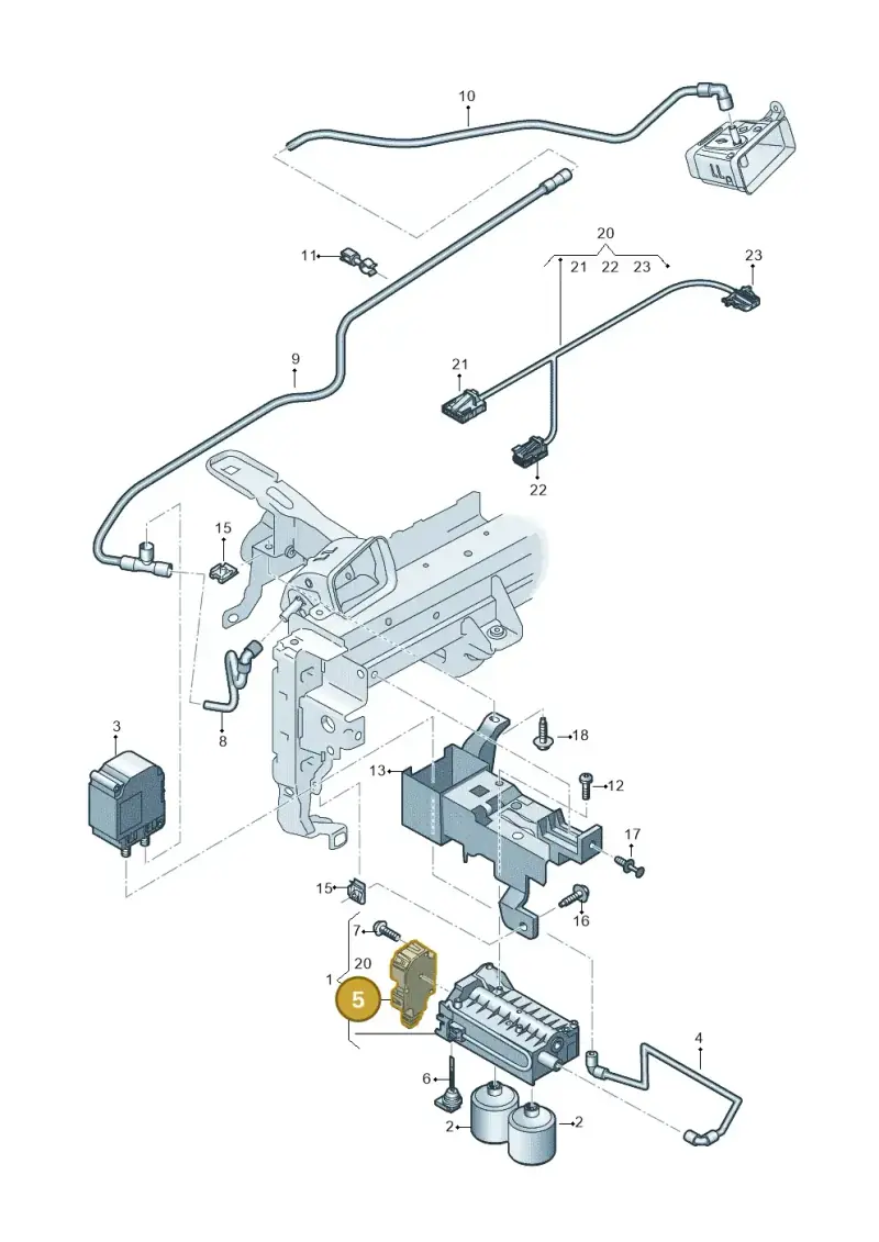 4M0820511A — Audi Q8 e-tron (2018-2020) diagram 586819150, position 5