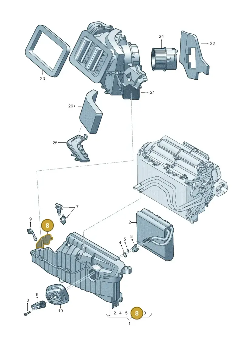 4M0820560 — Audi RS6 Avant (2019-) diagram 435820250, position 8
