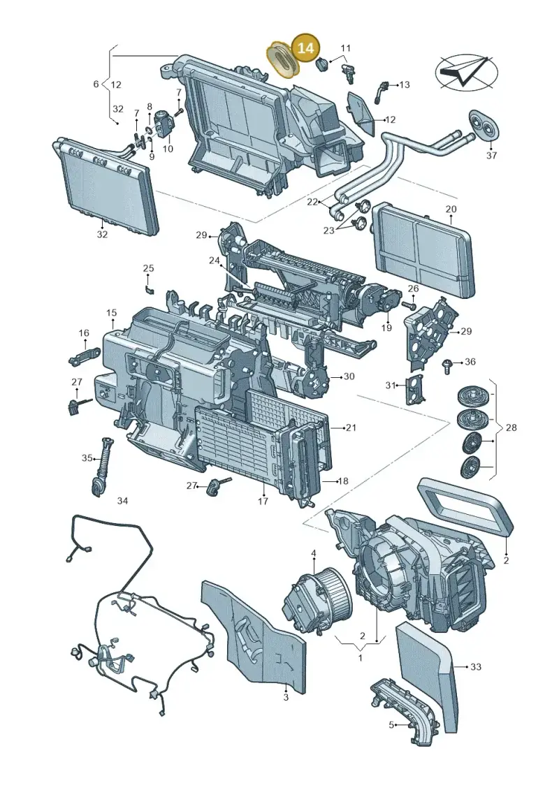 4M0820751 — Audi A5 Limo 2.0 (2024-) diagram 859820210, position 14