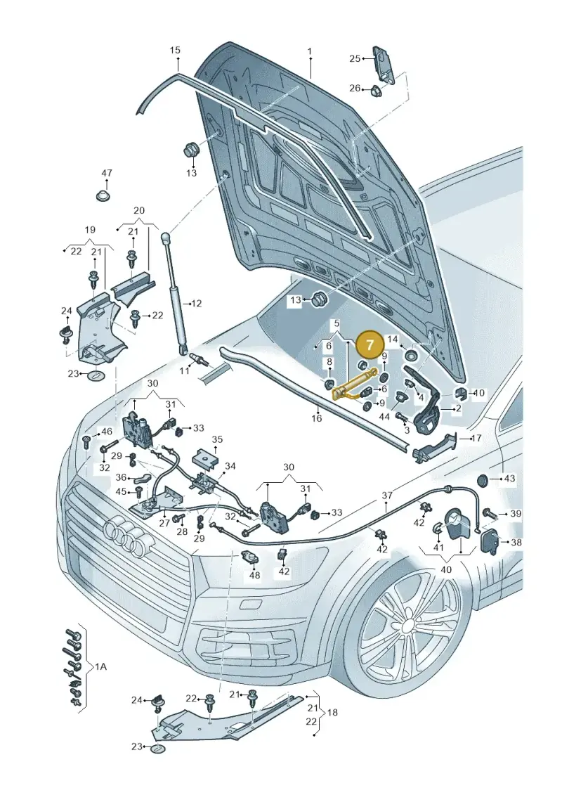 4M0823397 — Audi Q7 qu. 3.0 TDI (2015-2019) diagram 859823000, position 7