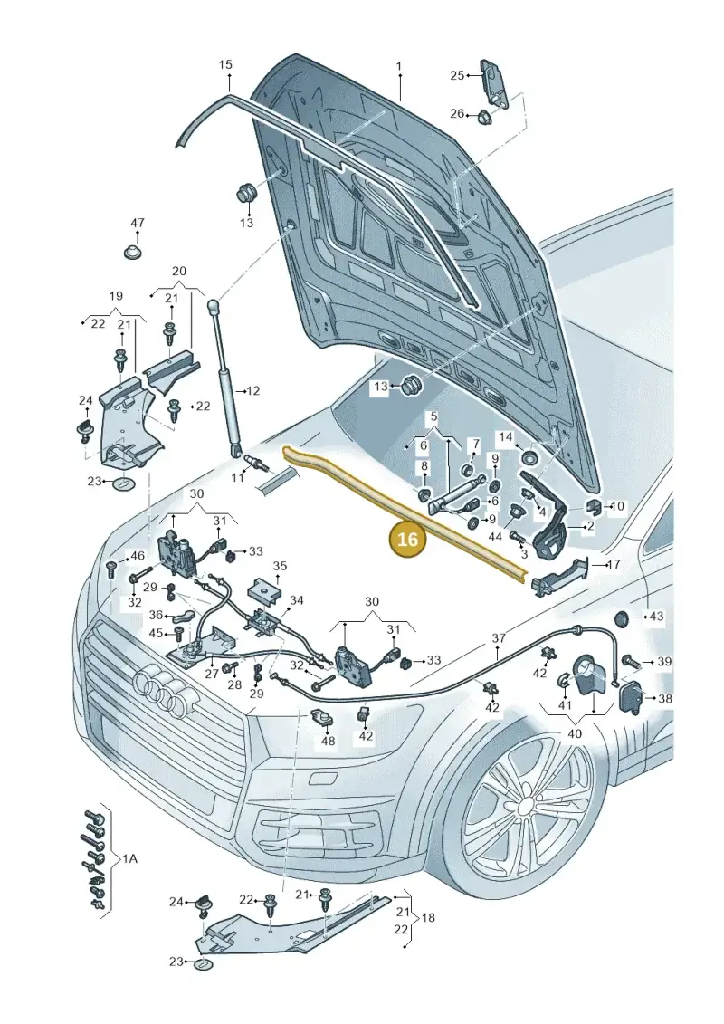 4M0823723 — Audi Q7 (2015-2025) diagram 859823000, position 16