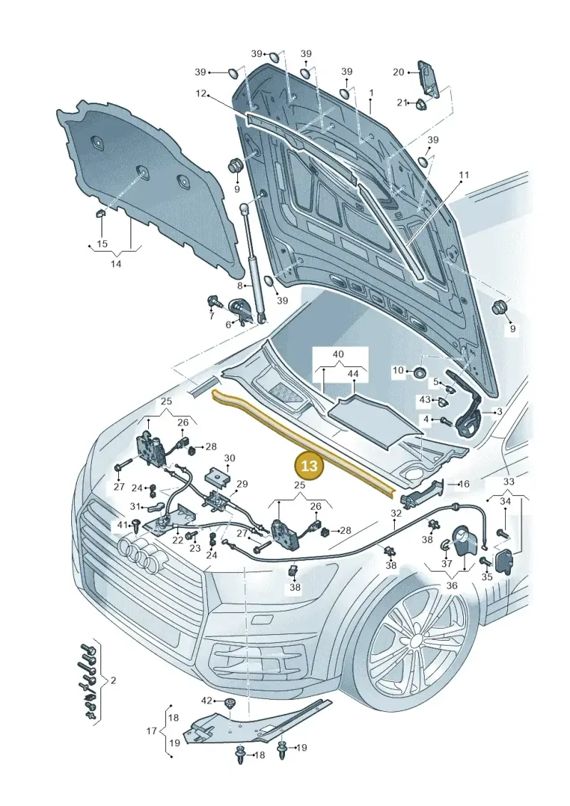 4M0823723 — Audi RS Q8 (2019-2025) diagram 429823000, position 13