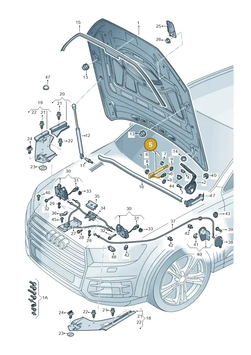 4M0823823E — Audi Q7 (2015-2025) diagram 859823000, position 5