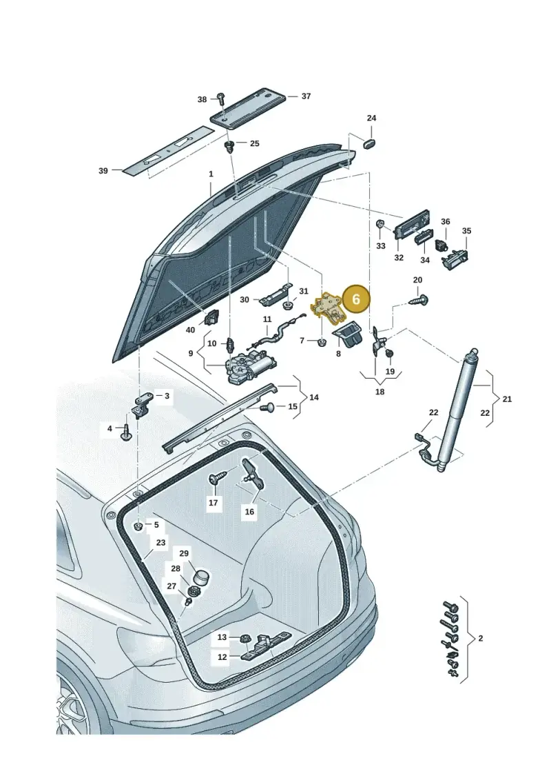 4M0827506E — Audi Q4 Sportback (2021-2022) diagram 89a827010, position 6