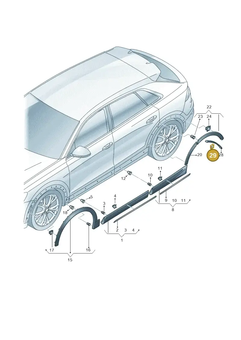 4M0853582 — Audi RS Q8 Quattro (2019-) diagram 429853010, position 29