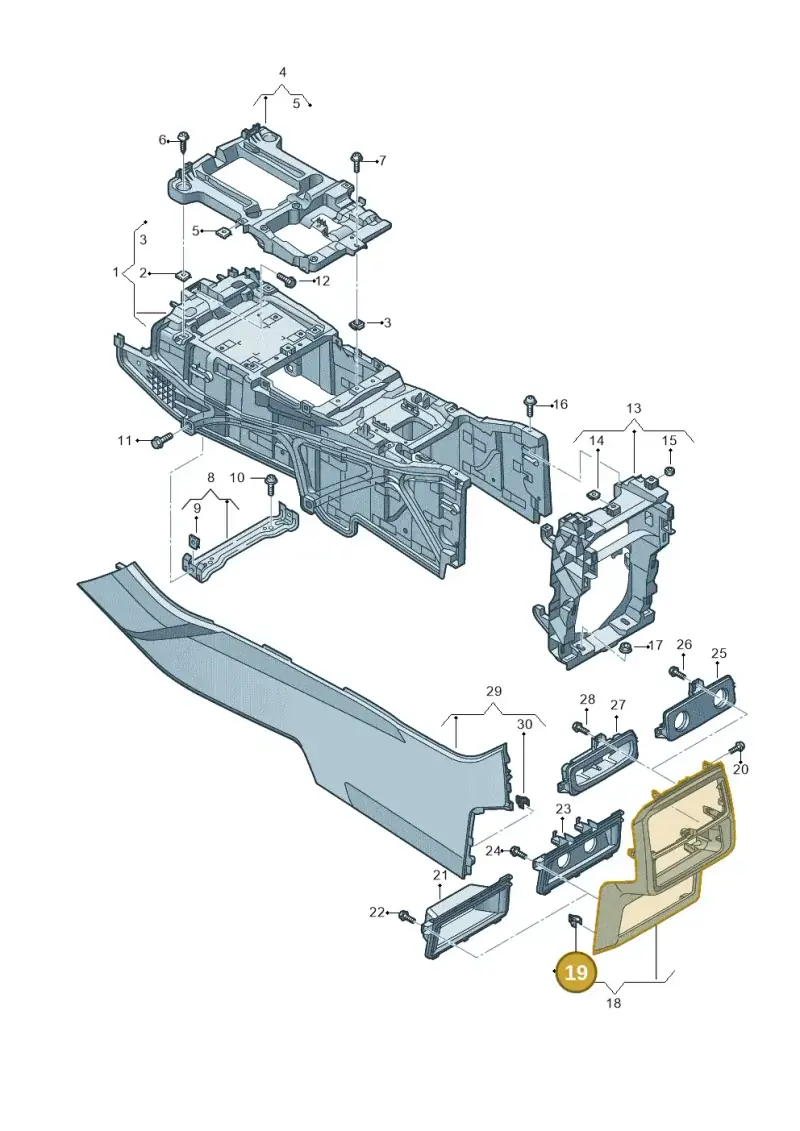 4M0858137 — Audi RS Q8 (2019-2025) diagram 429863050, position 19