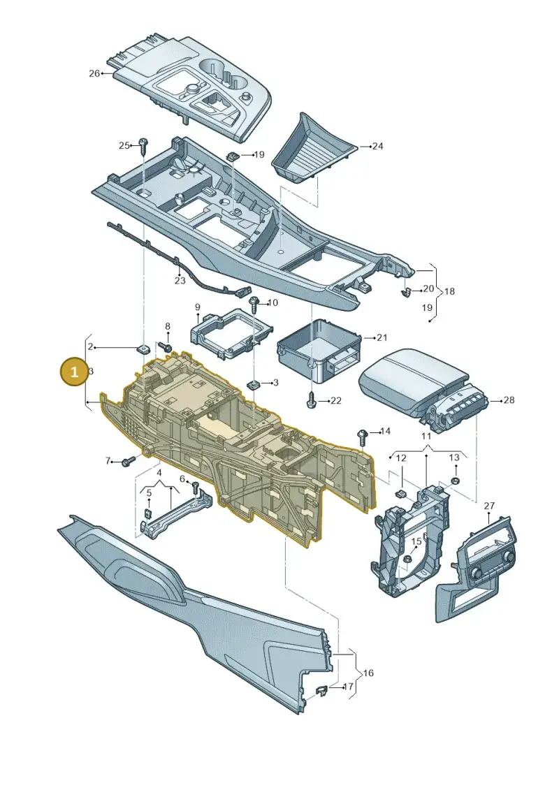 4M0863243C — Audi Q7 (2015-2025) diagram 859863500, position 1