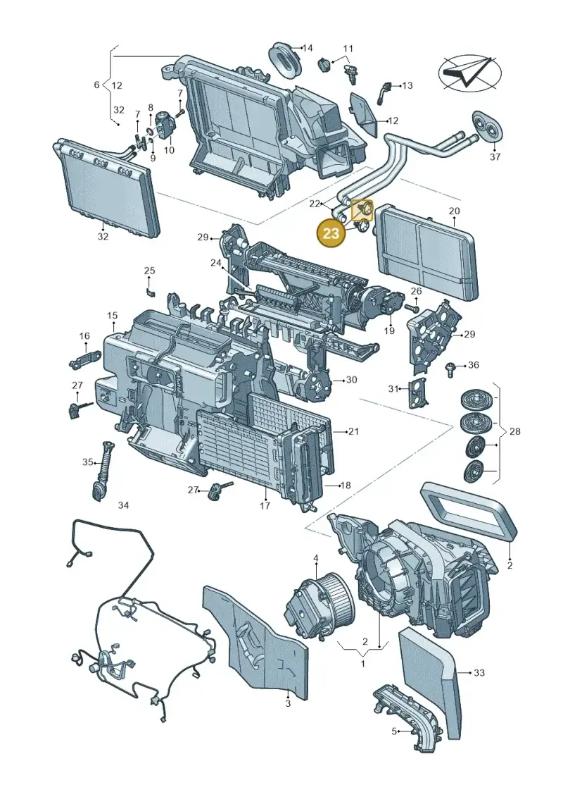 4M0898037B — Audi A5 Limo 2.0 (2024-) diagram 859820210, position 23