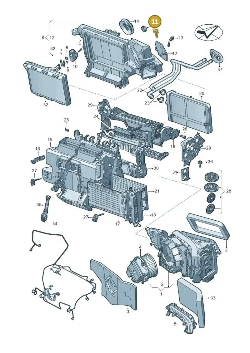 4M0898333A — Audi A5 Limo 2.0 (2024-) diagram 859820210, position 11