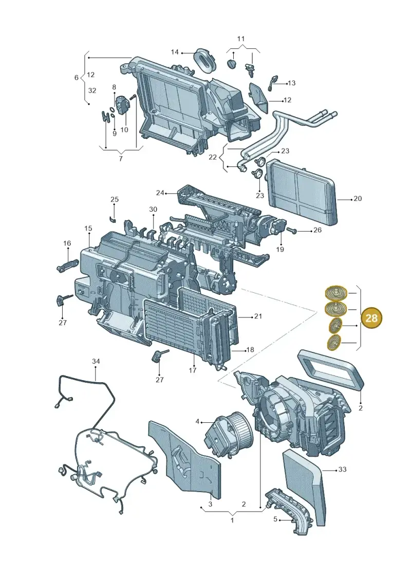 4M0898967 — Audi A4L 2.0 (2016-) diagram 216820210, position 28