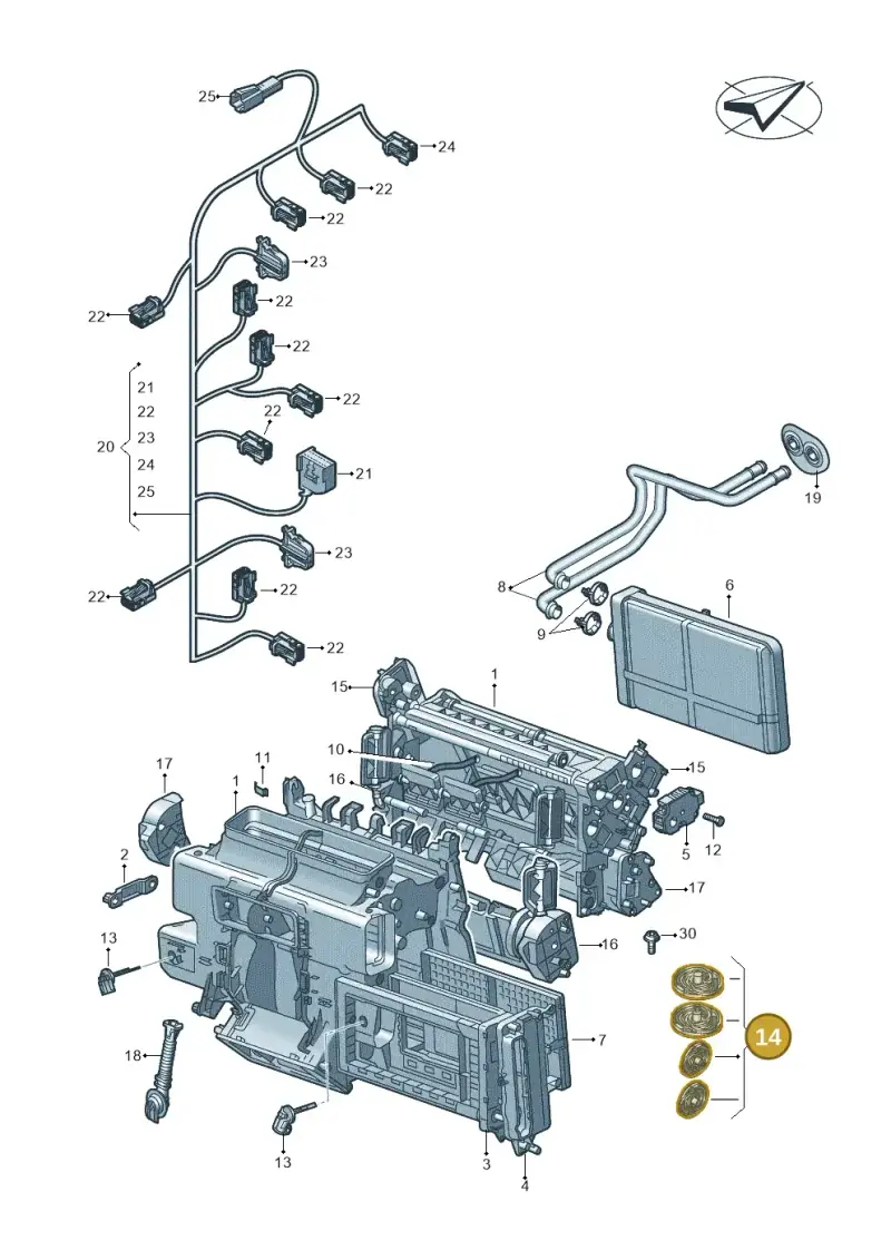 4M0898967 — Audi RS6 Avant (2019-) diagram 435820021, position 14