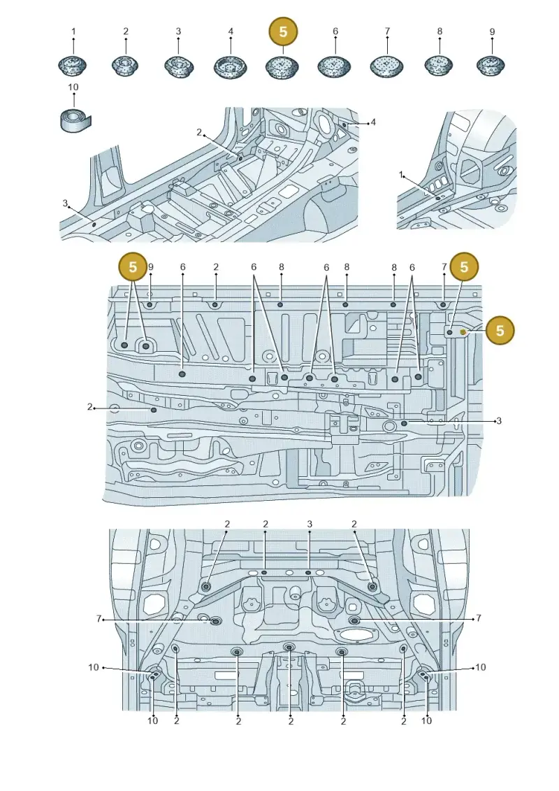 4M0899183 — Audi RS6 Avant (2019-) diagram 435803350, position 5