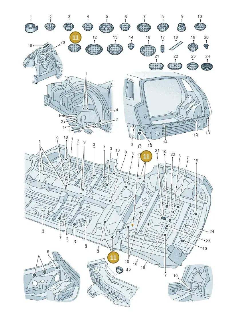 4M0899183 — Audi Q7 qu. 3.0 TDI (2015-2019) diagram 859803360, position 11