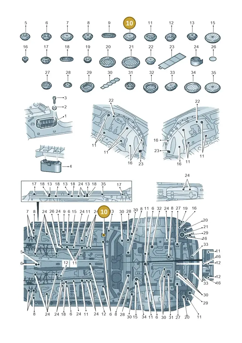 4M0899183A — Audi RS Q8 Quattro (2019-) diagram 429803035, position 10