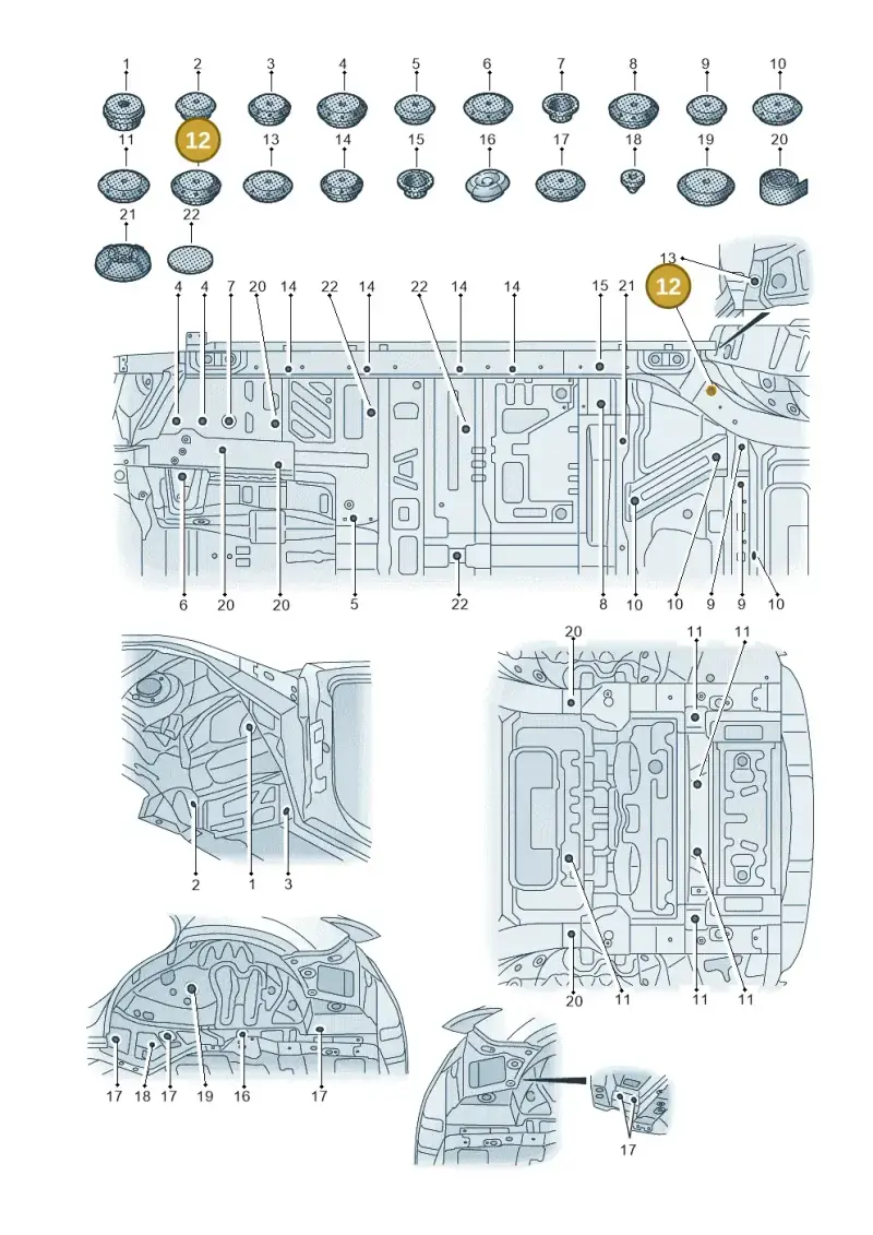 4M0899183A — Audi Q8 e-tron (2018-2020) diagram 586803035, position 12
