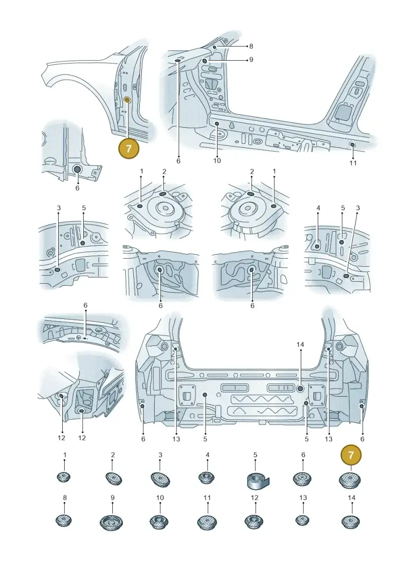 4M0899183A — Audi A1 sportback 1.0 (2018-) diagram 592803360, position 7