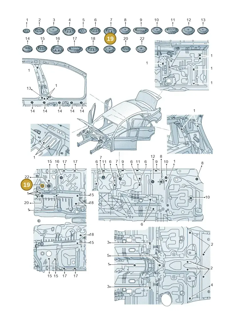 4M0899183A — Audi A8L (2017-2022) diagram 838803340, position 19